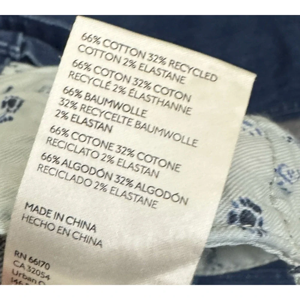 Anthropologie Jeans Essential Straight Indigo Blue Denim Size 30 - Picture 7 of 8